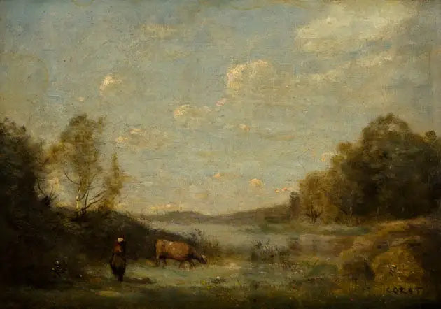 O lago - Jean-Baptiste Camille Corot