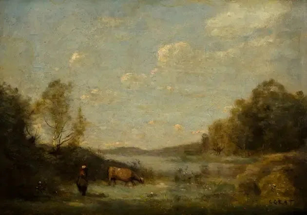 O lago - Jean-Baptiste Camille Corot