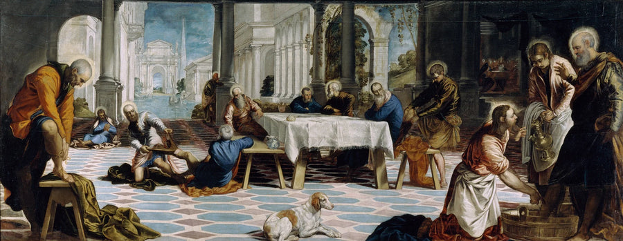 O Lavagem dos Pés - Jacopo Tintoretto