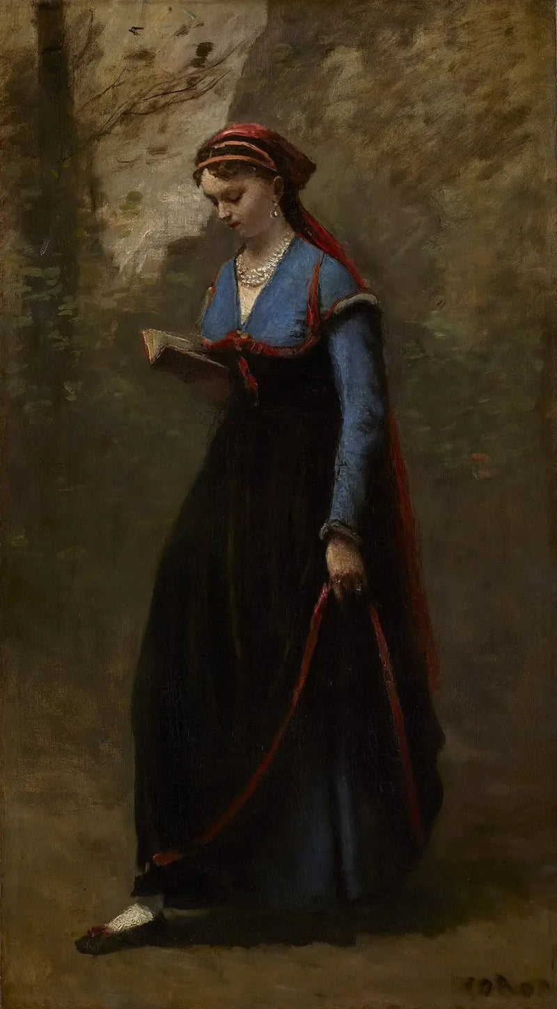 O Leitor - Jean-Baptiste Camille Corot