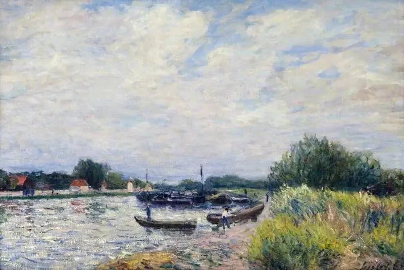 O Loing em Saint-Mammès - Alfred Sisley