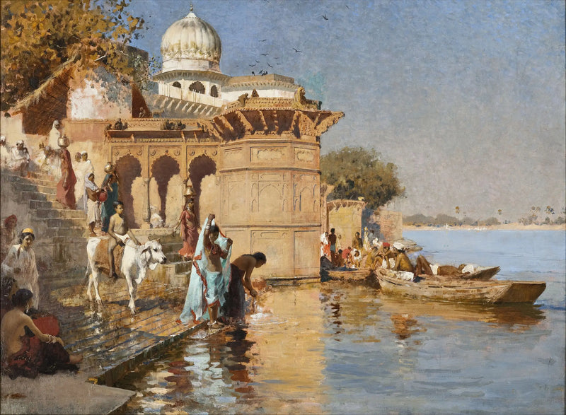 Ao longo dos Ghats, Mathura - Edwin Lord Weeks