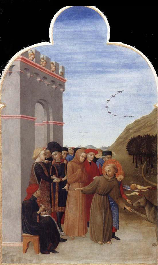 O lobo de Gubbio - Stefano di Giovanni (Sassetta)