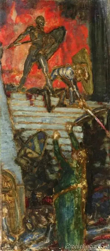 O Infortúnio dos Nibelungos - Franz von Stuck