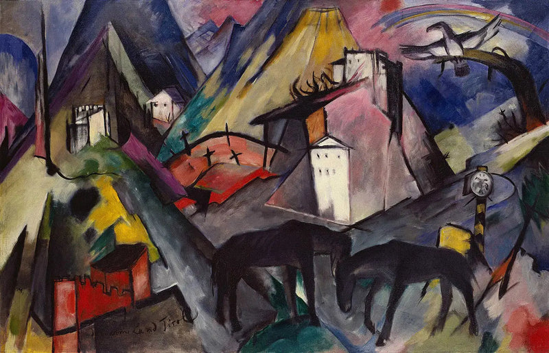 O infeliz país do Tirol - Franz Marc