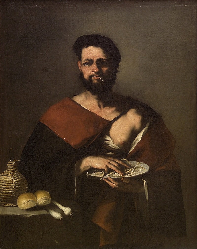 O comedor de peixe - Luca Giordano