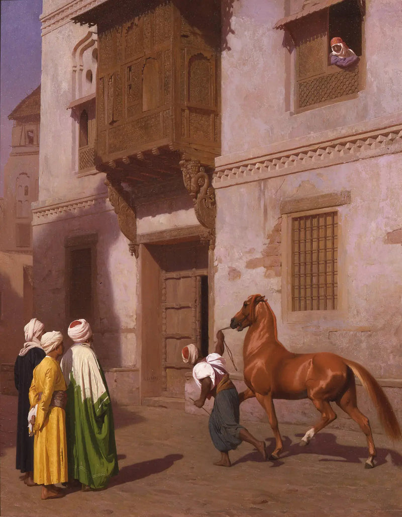 O mercado de cavalos - Jean-Léon Gérôme