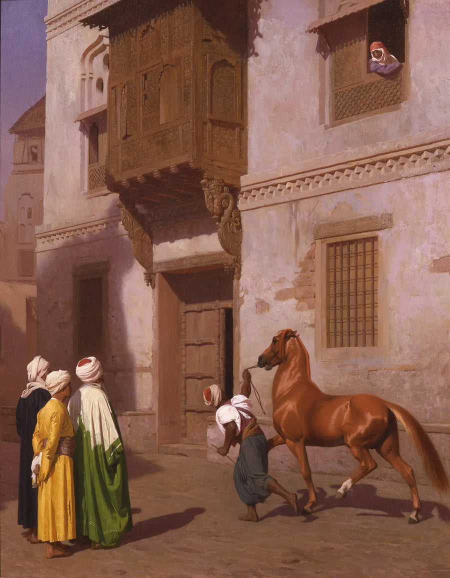 O mercado de cavalos - Jean-Léon Gérôme