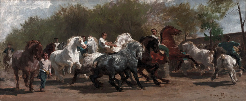 O mercado de cavalos - Rosa Bonheur