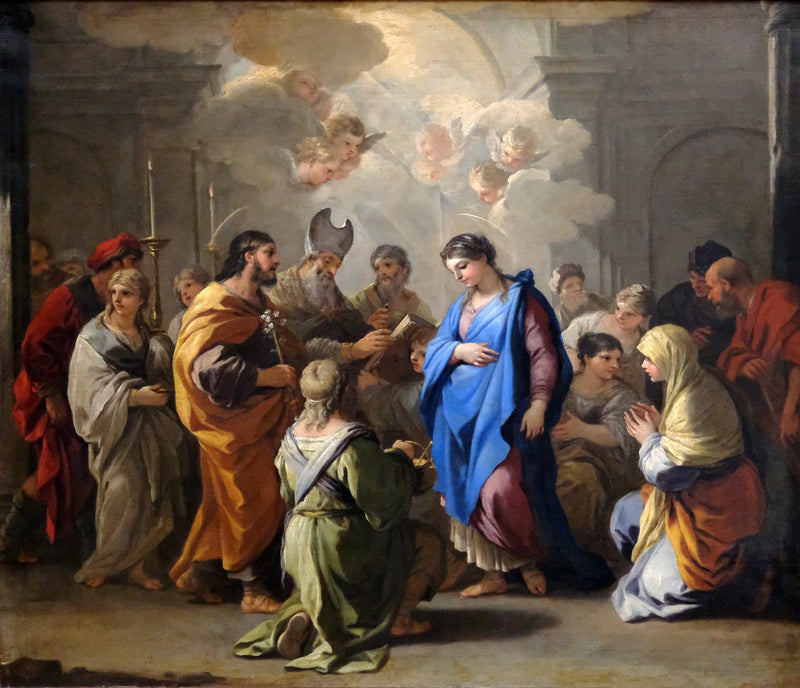 O Casamento da Virgem - Luca Giordano