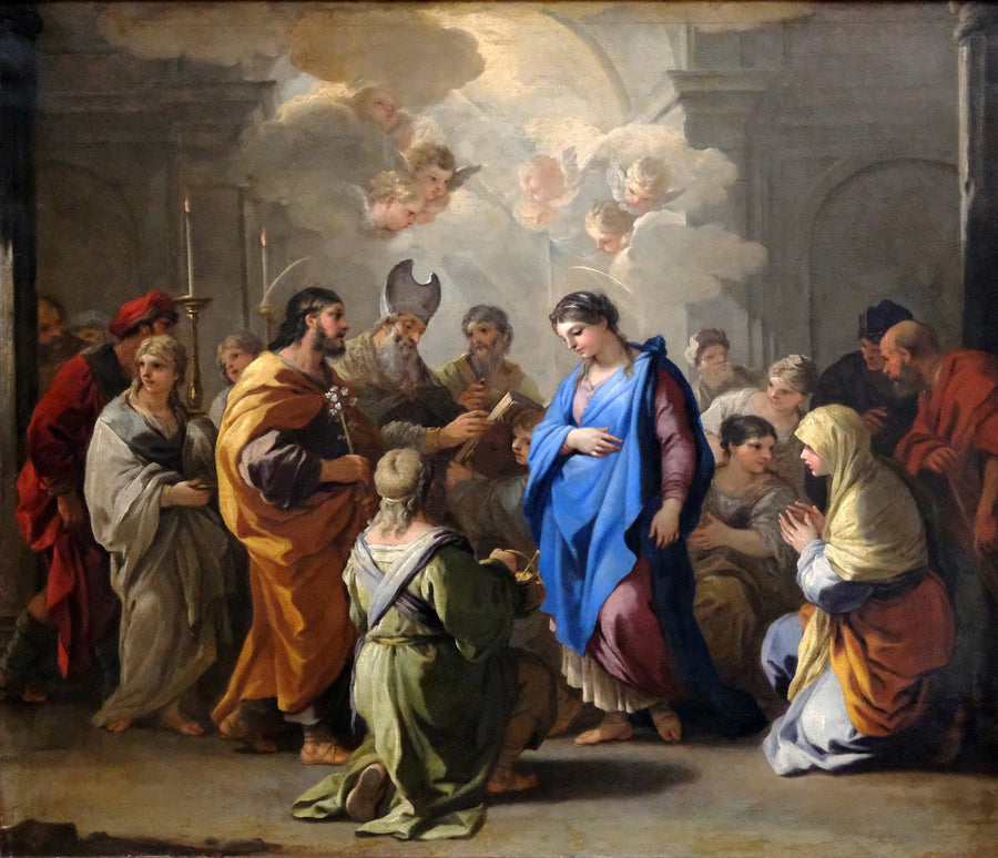 O Casamento da Virgem - Luca Giordano