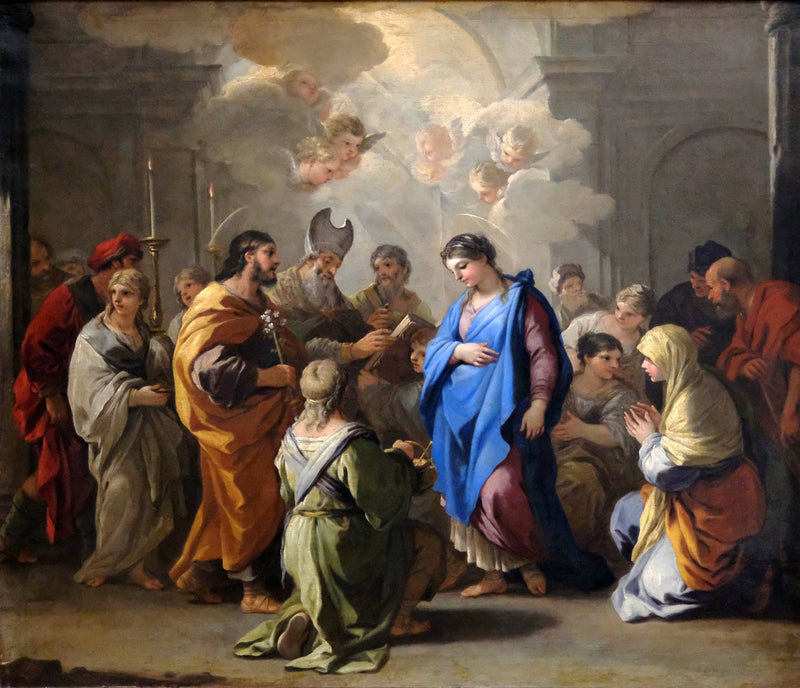 O Casamento da Virgem - Luca Giordano