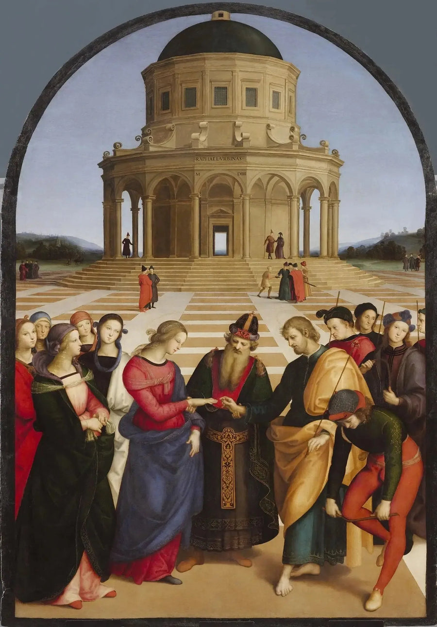 O Casamento da Virgem - Rafael Sanzio