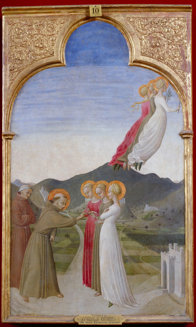 O Casamento Místico de São Francisco de Assis - Stefano di Giovanni (Sassetta)