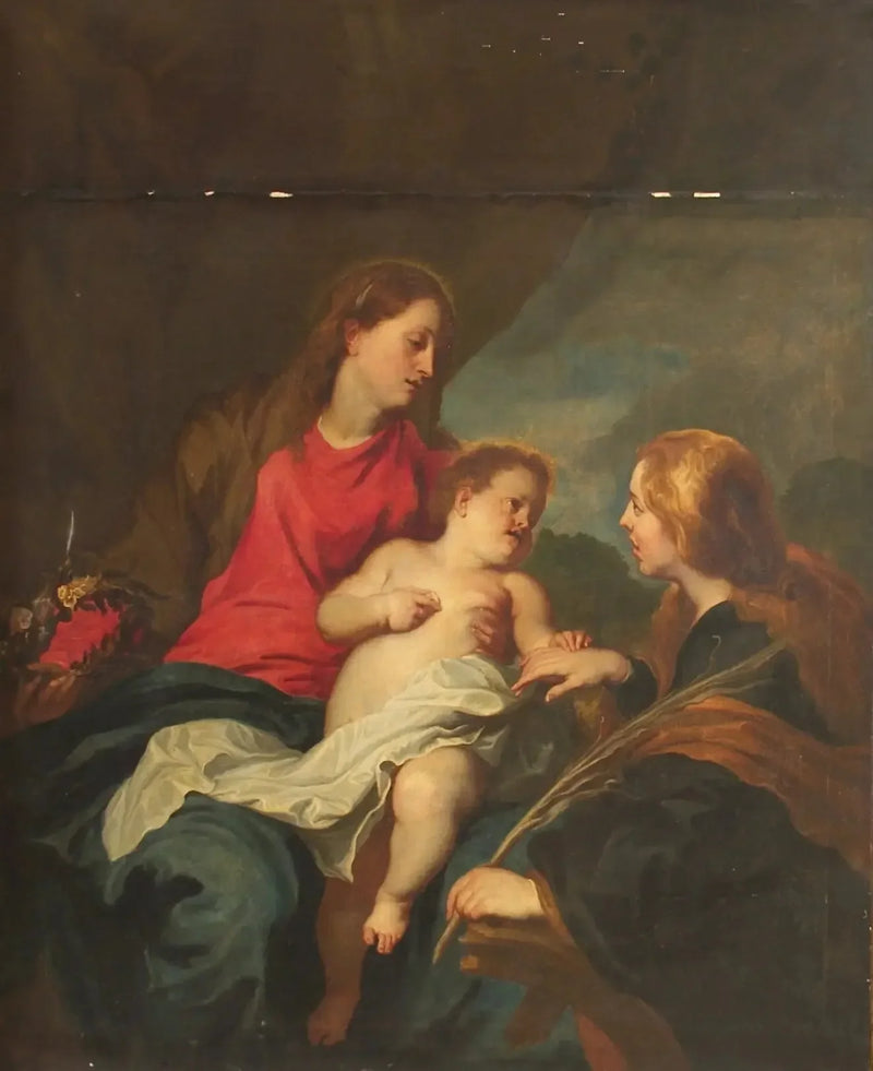 O casamento místico de Santa Catarina de Alexandria - Antoine van Dyck