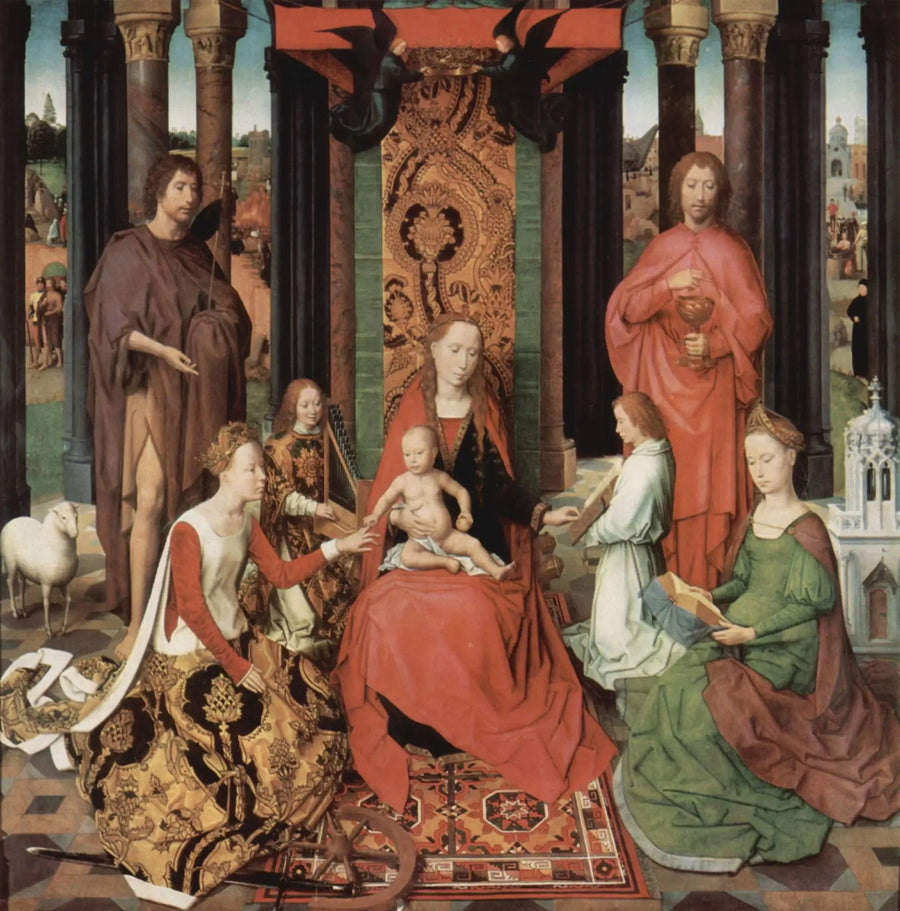 O Casamento Místico de Santa Catarina - Hans Memling