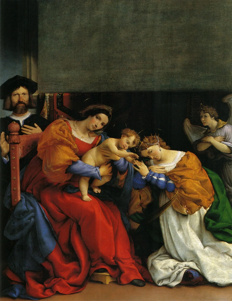 O Casamento Místico de Santa Catarina - Lorenzo Lotto