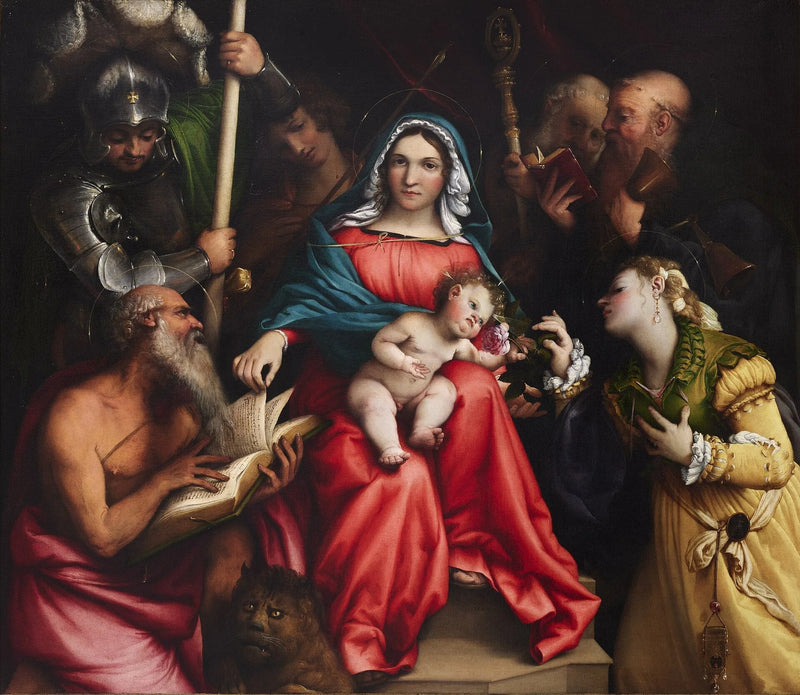 O Casamento Místico de Santa Catarina (Lotto, Roma) - Lorenzo Lotto