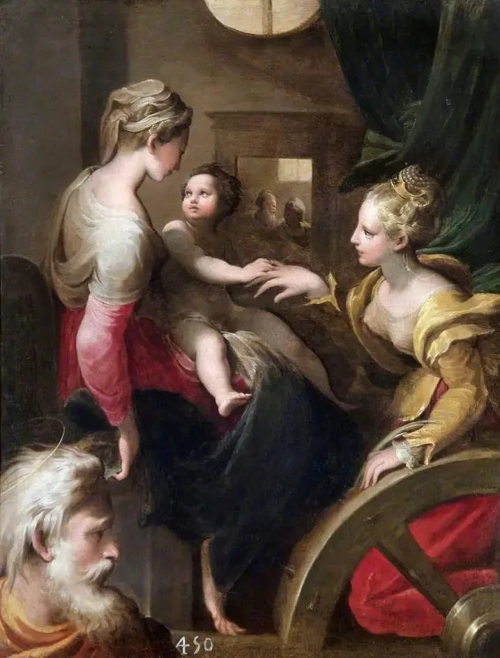 O casamento místico de Santa Catarina - Parmigianino