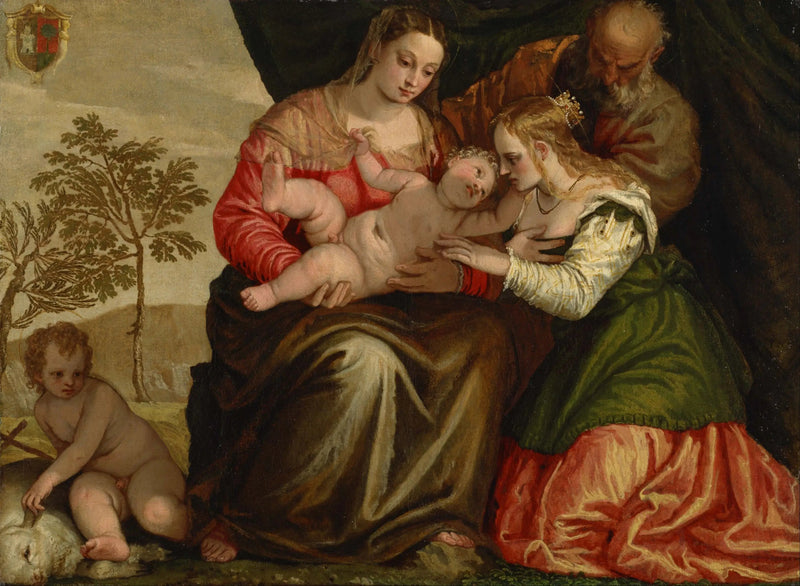 O casamento místico de Santa Catarina. - Paulo Véronèse