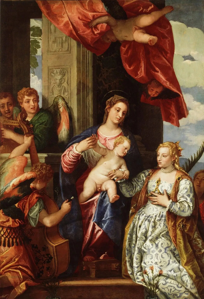 O Casamento Místico de Santa Catarina. - Paul Véronèse
