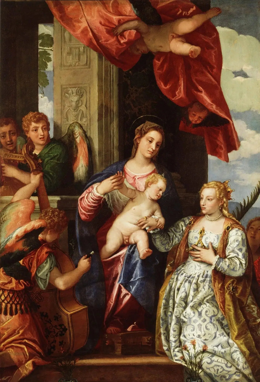 O Casamento Místico de Santa Catarina. - Paul Véronèse