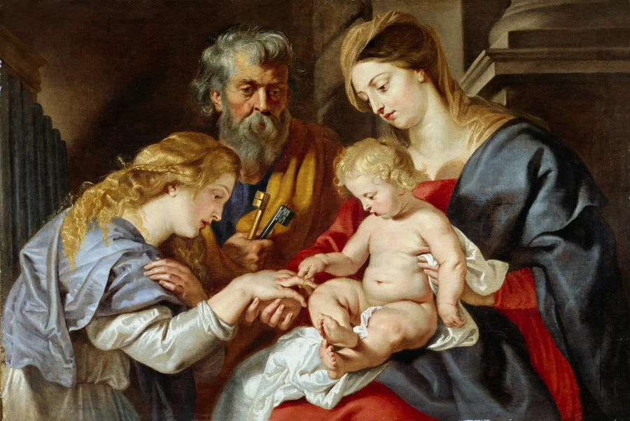 O casamento místico de Santa Catarina - Peter Paul Rubens