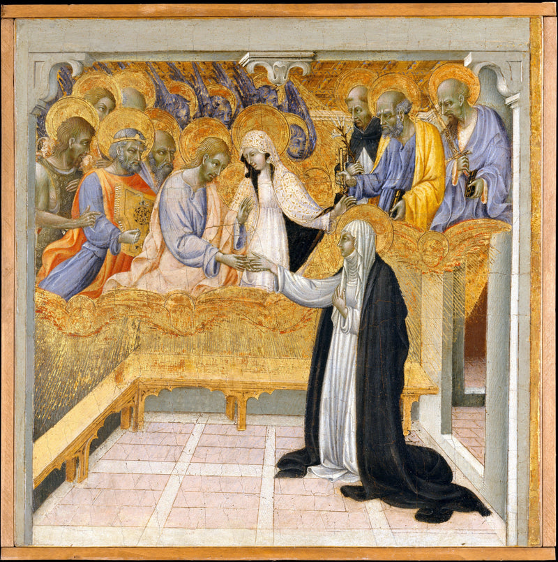 O Casamento Místico de Santa Catarina de Sena - Giovanni di Paolo