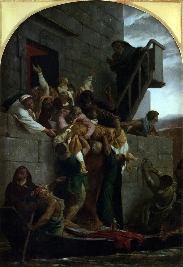 O mártir cristão desceu em uma barca - Alexandre Cabanel