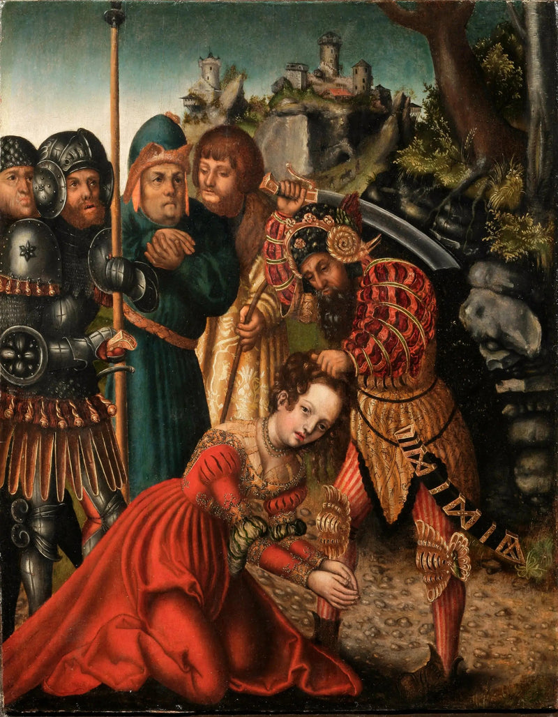 O martírio de Santa Bárbara - Lucas Cranach, o Velho