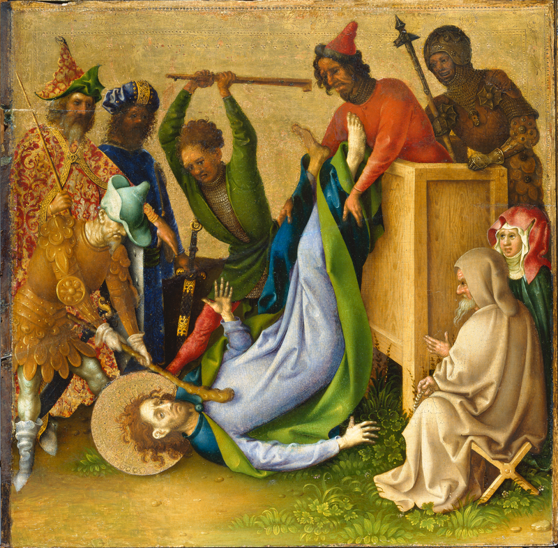 O martírio dos apóstolos: o martírio de São Tiago Menor - Stefan Lochner