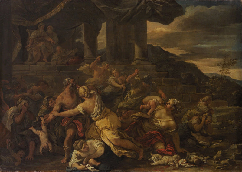 O massacre dos meninos em Belém - Luca Giordano