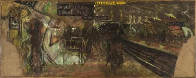 O Metrô, a estação Villiers - Édouard Vuillard