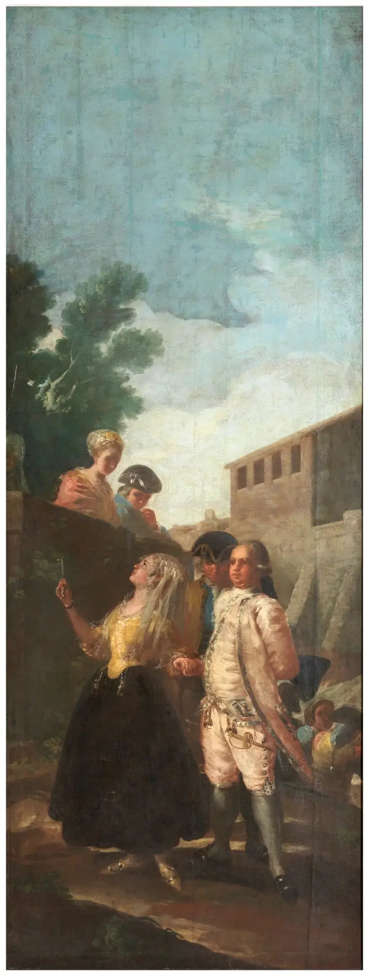 O militar e a dama - Francisco de Goya