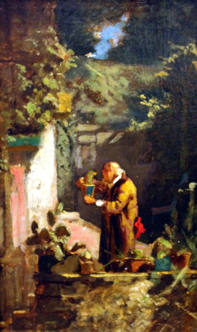 O ministro cuidando de seus cactos - Carl Spitzweg