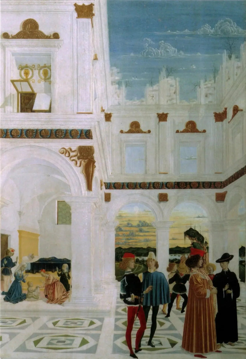 O Milagre do bebê morto-nascido - Pietro Perugino