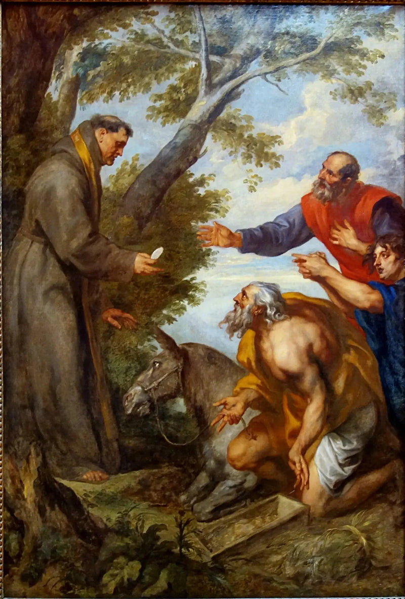 O milagre do burro - Antoine van Dyck