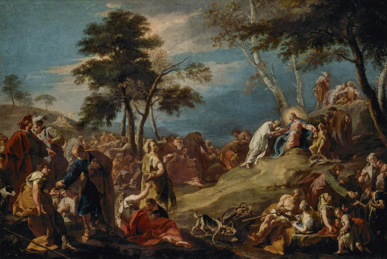 Le miracle des pains et des poissons - Giovanni Battista Pittoni - Alpha Reproduction
