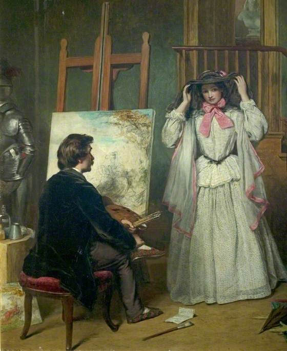 Le modèle de l'artiste - William Powell Frith