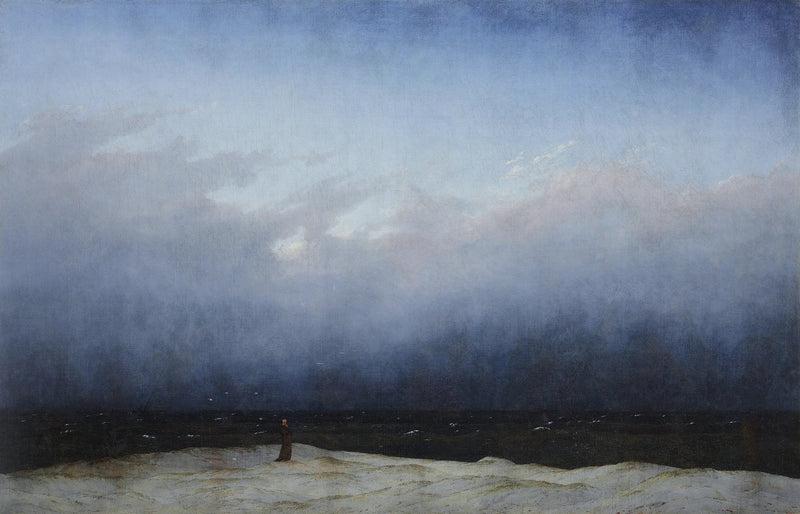 O Monge à Beira do Mar - Caspar David Friedrich