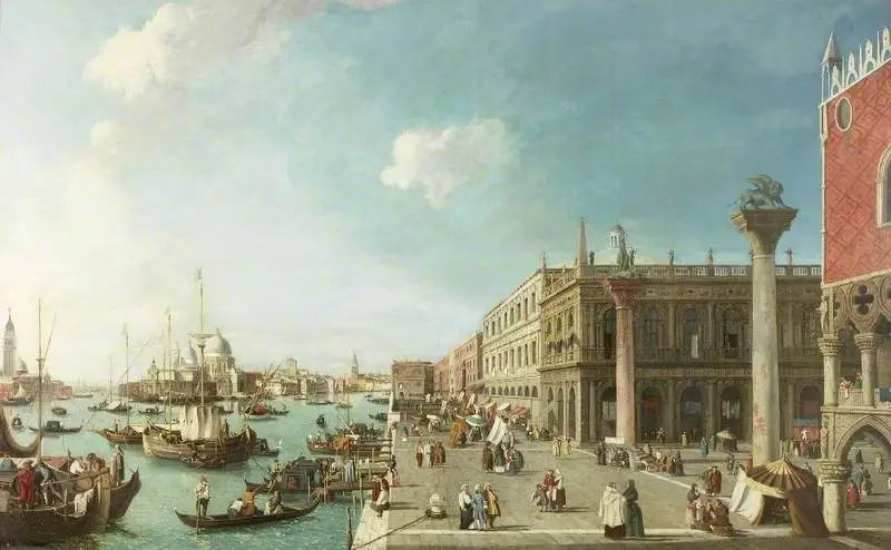 Le Molo, Veneza, vista para o oeste - Canaletto