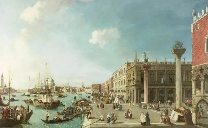 Le Molo, Veneza, vista para o oeste - Canaletto