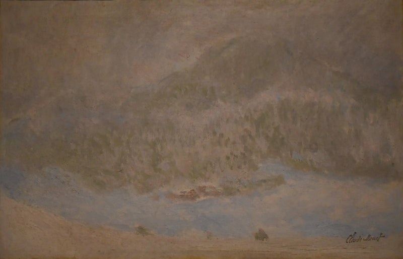 O Monte Kolsaas, Noruega (Tempestade de Neve) - Claude Monet