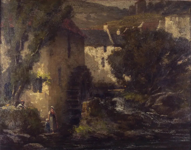 O moinho de água - Gustave Courbet
