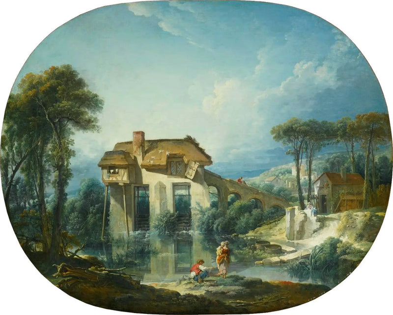 O moinho de Quiquengrogne em Charenton - François Boucher