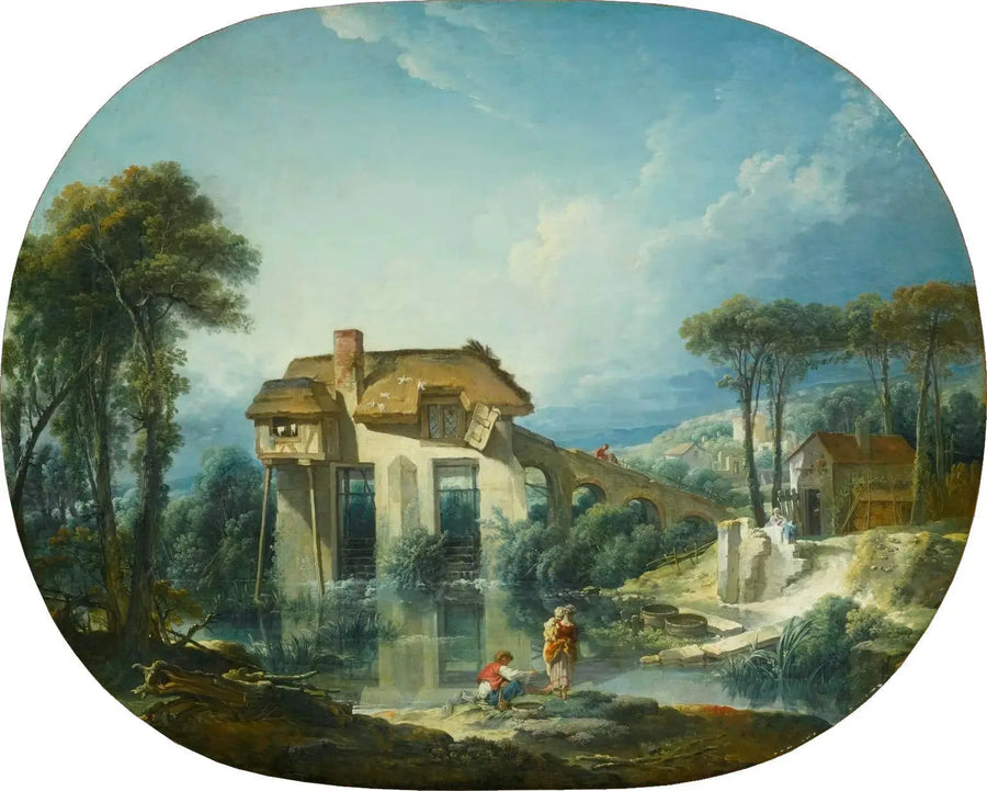 O moinho de Quiquengrogne em Charenton - François Boucher