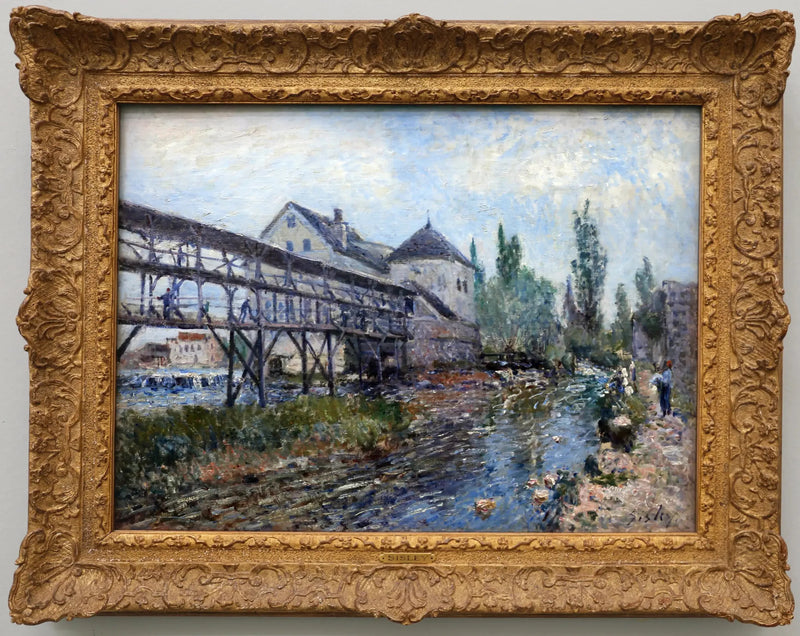 O Moinho Provencher em Moret - Alfred Sisley