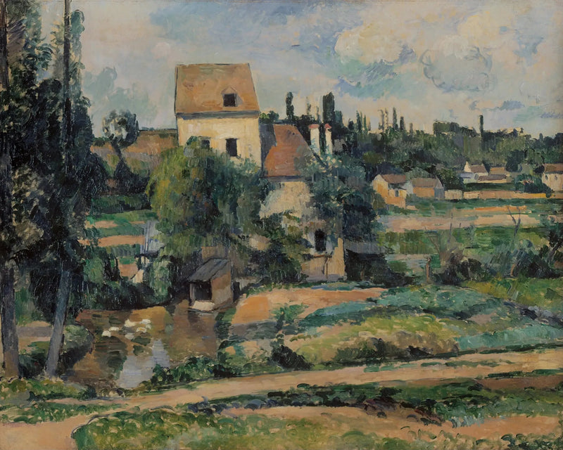 O moinho sobre a Couleuvre em Pontoise - Paul Cézanne