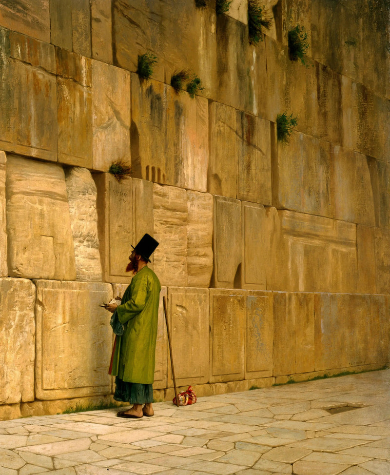 O Muro de Salomão, também conhecido como O muro das lamentações - Jean-Léon Gérôme