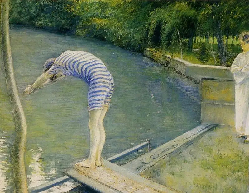 Le Nageur - Gustave Caillebotte image 1 copie de tableau peinte à la main